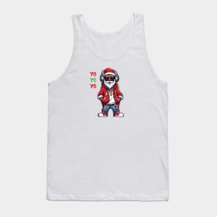 Black-Santa Tank Top